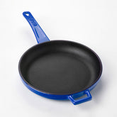 Cast Iron dia.7.75" h:1" Round Blue Cast Iron Pan